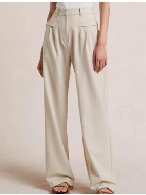 Bec + Bridge Emmy Khaki Tan Wide Leg Pants Size 2